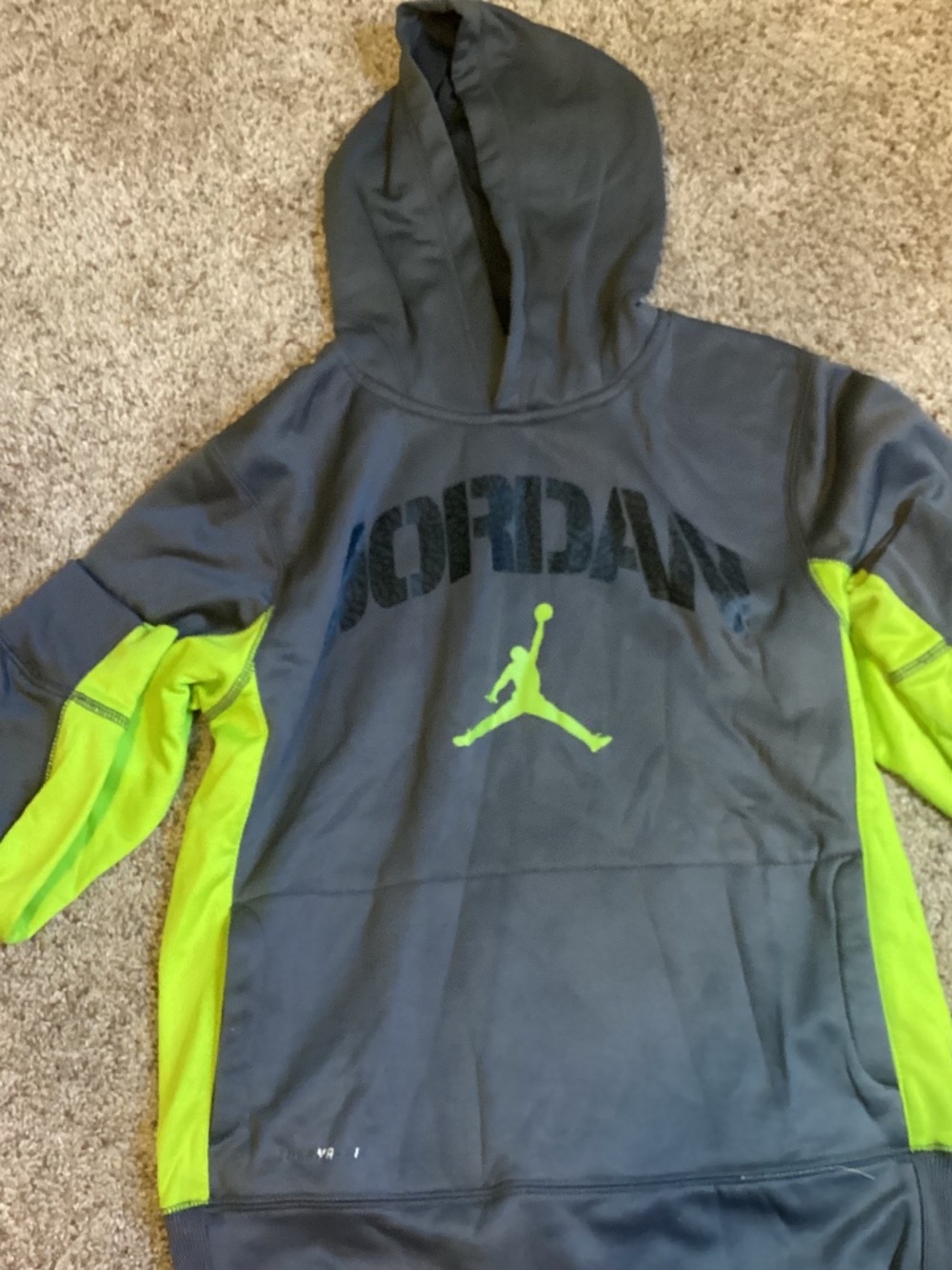Jordan sweatshirt grey and yellow
